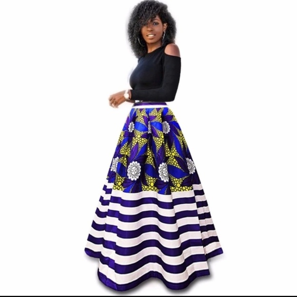 2PC Cold Shoulder Top And Maxi Skirt - Picture 6 of 8